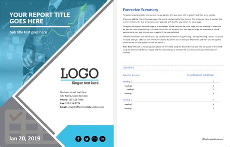best report templates for word